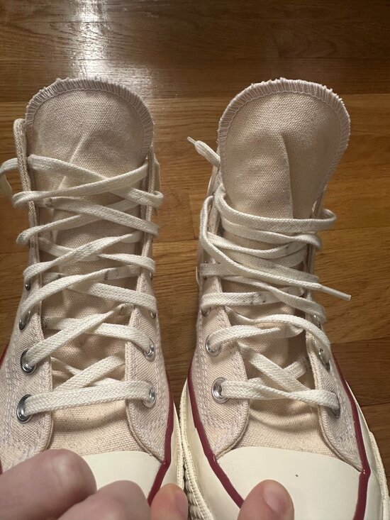 Converse Chuck 70 Hi Sneaker in Parchment, Garnet, & Egret - Picture 10 of 10